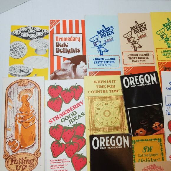 18 Vintage Dessert Pamphlet Lot Cookies Strawberries Ephemera - Picture 2 of 5